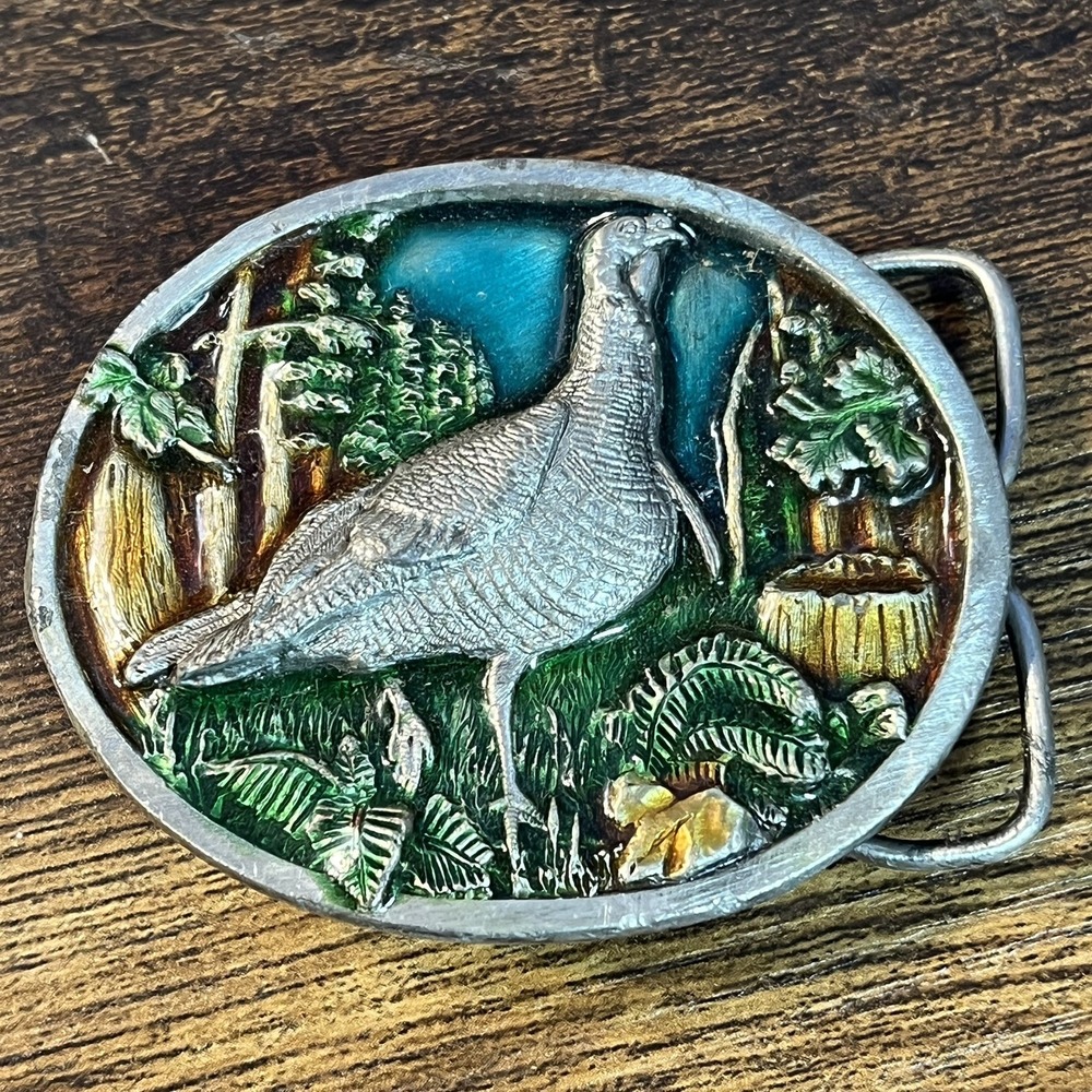 VTG 1983 Bergamot Brass Works Inc -Turkey Belt Buckle - Dolavan , Wisconsin